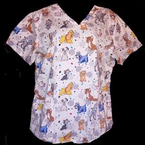 Scrub Top with Disney's Popular Fur Babies